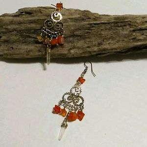 Nwt Boho Crystal  Earrings